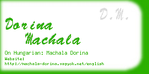 dorina machala business card